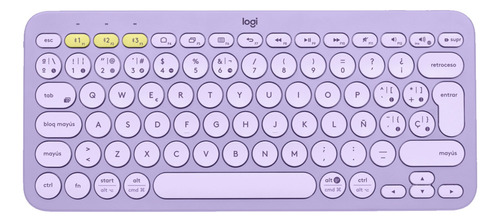 Logitech K380, Teclado Bluetooth Multi-dispositivo - Lavanda Color Del Teclado Lavender Lemonade Idioma Español