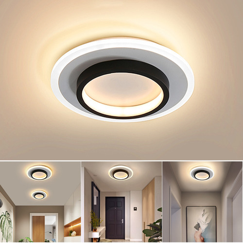 Lámpara De Techo Led Colgante Curva Moderna Para Hogar 40w