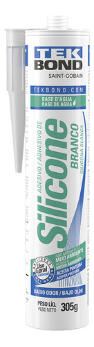 Adhesivo De Silicona Blanca A Base De Agua Tekbond 305 G