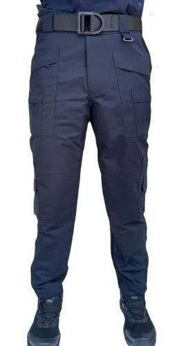 Pantalon Tactico Militar Aviador Color Azul Policia Airsoft 