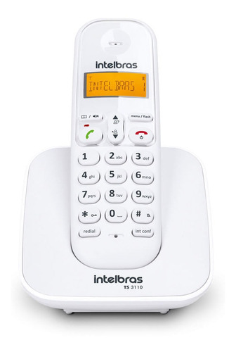 Telefone Sem Fio Intelbras Ts 3110 Branco