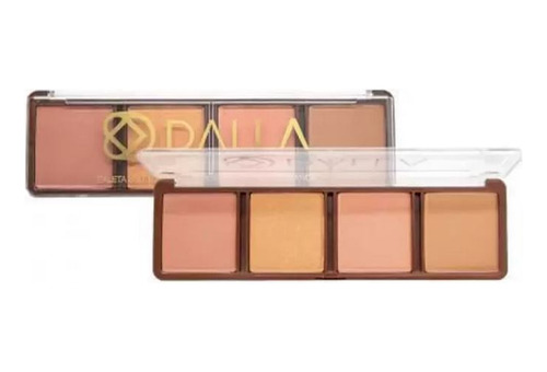 Paleta De Blush, Iluminador E Contorno Elegance Dalla