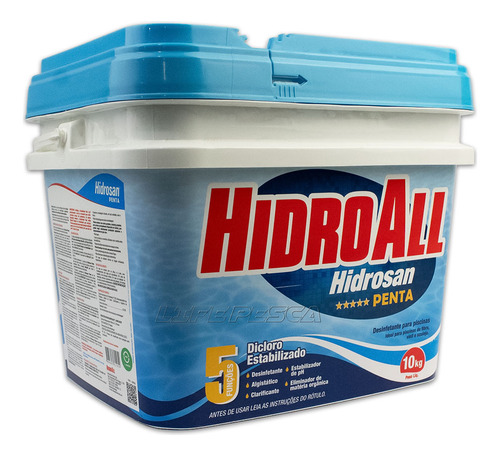 Cloro Granulado Hidrosan Penta (balde Com 10kg) Hidroall