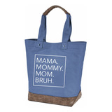 Funny Mom Bruh - Bolso De Lona De Piel, Bolsa De Hombro,