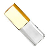 Pen Drive Vidro Dourado De 8 Gb Kit 10 Unidades