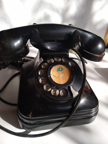 Teléfono Antiguo Años 30 Hecho En Bélgica