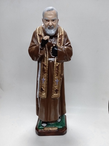 Imagen Religiosa Padre Pio Grande 60cm De Yeso 