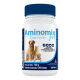 Aminomix Pet 120 Comp. Suplemento P/ Cães E Gatos - Vetnil  