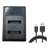 Cargador De Batería Dual Usb Lcd En-el19 Para S3100 S360