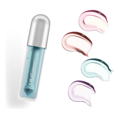Brillo Labial R.e.m. Beauty Lip Oil Essential Drip Lip Oil Color Azul Claro Brillante | Envío gratis