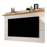 Painel Para Tv Vivare 1.8 Off White Com Nature Germai