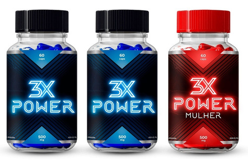 Kit Misto 3x Power Original (2 Masculinos + 1 Feminino) 