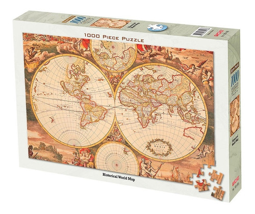 Puzzle Historical World Map 1000 Pcs - Tomax                