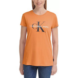 Playera Blusa Calvin Klein Original Mujer Premium Naranja