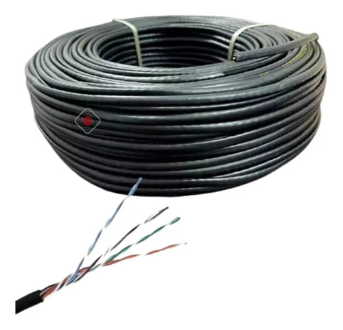 Rollo Cable Utp Red 50m Metros Exterior 100% Cobre Cat 5e