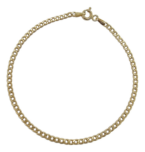 Pulsera Pulso Esclava Cubana Oro 14k 22cm 2.5mm Italy