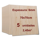 5 Painel Placa 3d Espuma Adesivo 70x70cm Madeira Carvalho