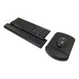 Kit Mousepad + Apoio Ergonômico Teclado Em Pu - Ergosolution