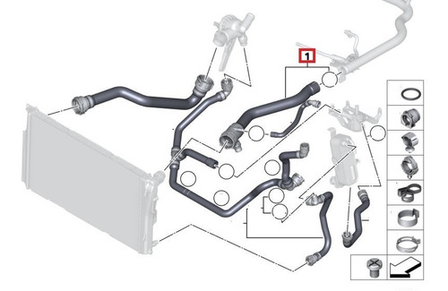 Manguera Superior Radiador Bmw F20 F30 F35 118i 316i 320i Foto 3