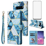 Funda Cartera Para Samsung Galaxy S10e Azul Cristal Temp - 1