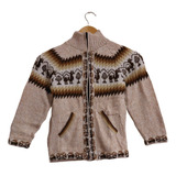 Campera Saquito De Alpaca Cuello Botella P/ Niños