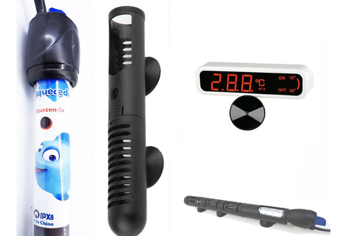 Termostato Para Aquario - 300w Kit Protetor E Termometro Lcd