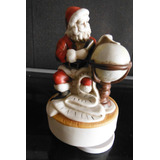 Figura Musical Santa Claus El Mundo World Navidad Christmas