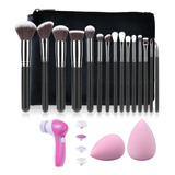 Set De Pinceles De Maquillaje Limpiador Facial Eléctrico