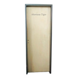 Puerta Placa Pino 70x200 Ch 22 Para Pared De 10 O 15