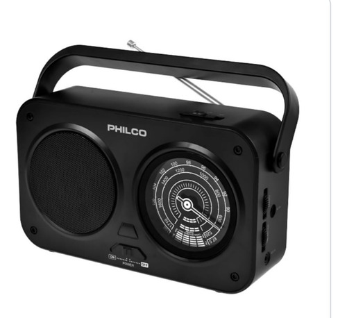 Rádio Portátil Philco  Am - Fm Bluetooth 120v Parr1005bt Cor Preto Voltagem 110v