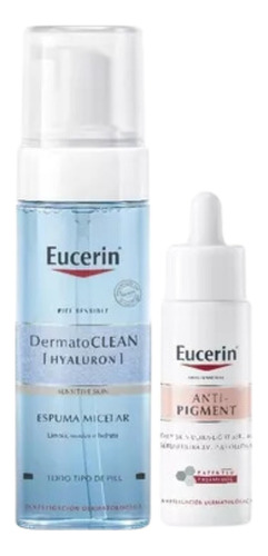 Kit Eucerin Serum Antipigment + Dermatoclean Espuma Limpieza