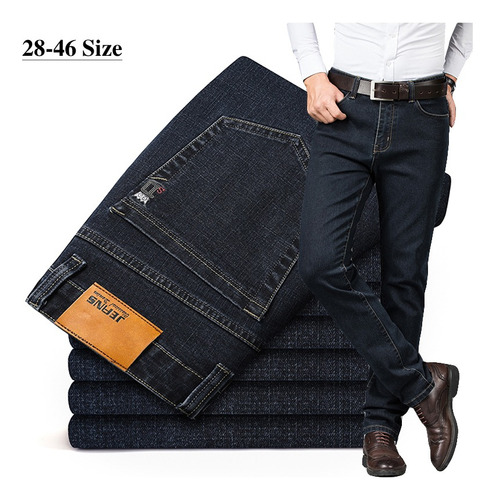 Talla Grande 42 44 46 Jeans Casuales De Moda Para Hombre De