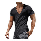 Playera En D Para Hombre, Moda Casual, Manga Corta, Estampad