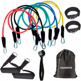 Set Kit De 5 Bandas Elásticas Maverick Entrenamiento Gym 