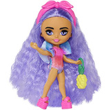 Muñeca De Viaje Barbie Extra Mini Minis Con Moda De Playa, T