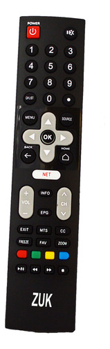 Control Remoto Tv Para Led Smart Skyworth 552 Netflix Zuk