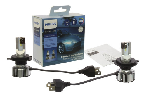 Foco Philips H4 Led-hl Ultinon Essential Juego 2 Piezas