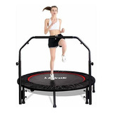  Trampolín Fitness Plegable 48  Con Manillar Ajustable 