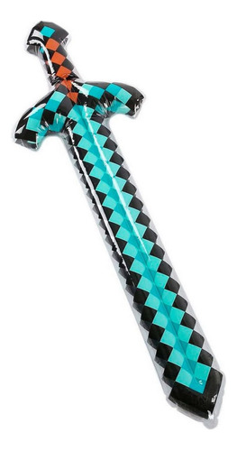 Espada Minecraft De Diamante 93cm Inflable Juguete Niños