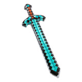 Espada Minecraft De Diamante 93cm Inflable Juguete Niños