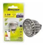 Lâmpada Power Led Mini Dicróica Mr11 3w 12v 3000k