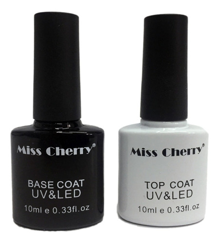 Base Y Top Coat Miss Cherry Uv&led Duo De 10ml