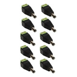 10 Plug Conectores P4 Macho P/fita Led Câmera Segurança Cftv