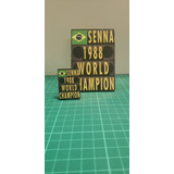 Cartel Para Decorar F1 Ayrton Senna 1/18 Exhibición Diorama 