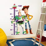 Vinil Decorativo Toy Story Estadímetro Regla Buzz Y Woody