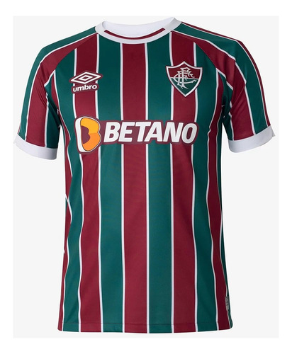 Camisa Fluminense I 23/24 S/n° Torcedor Umbro Masculina - Ve