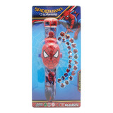 Reloj Infantil Spiderman Digital Con Poyector Imágenes Caja