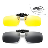 Lentes Polarizadas Gafas De Sol Con Clip 2pcs
