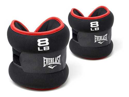 Pesas Tobilleras De 16 Lb Everlast Color Negro