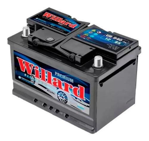 Bateria Willard 12x85 Ub 840 Positivo Izquierdo 